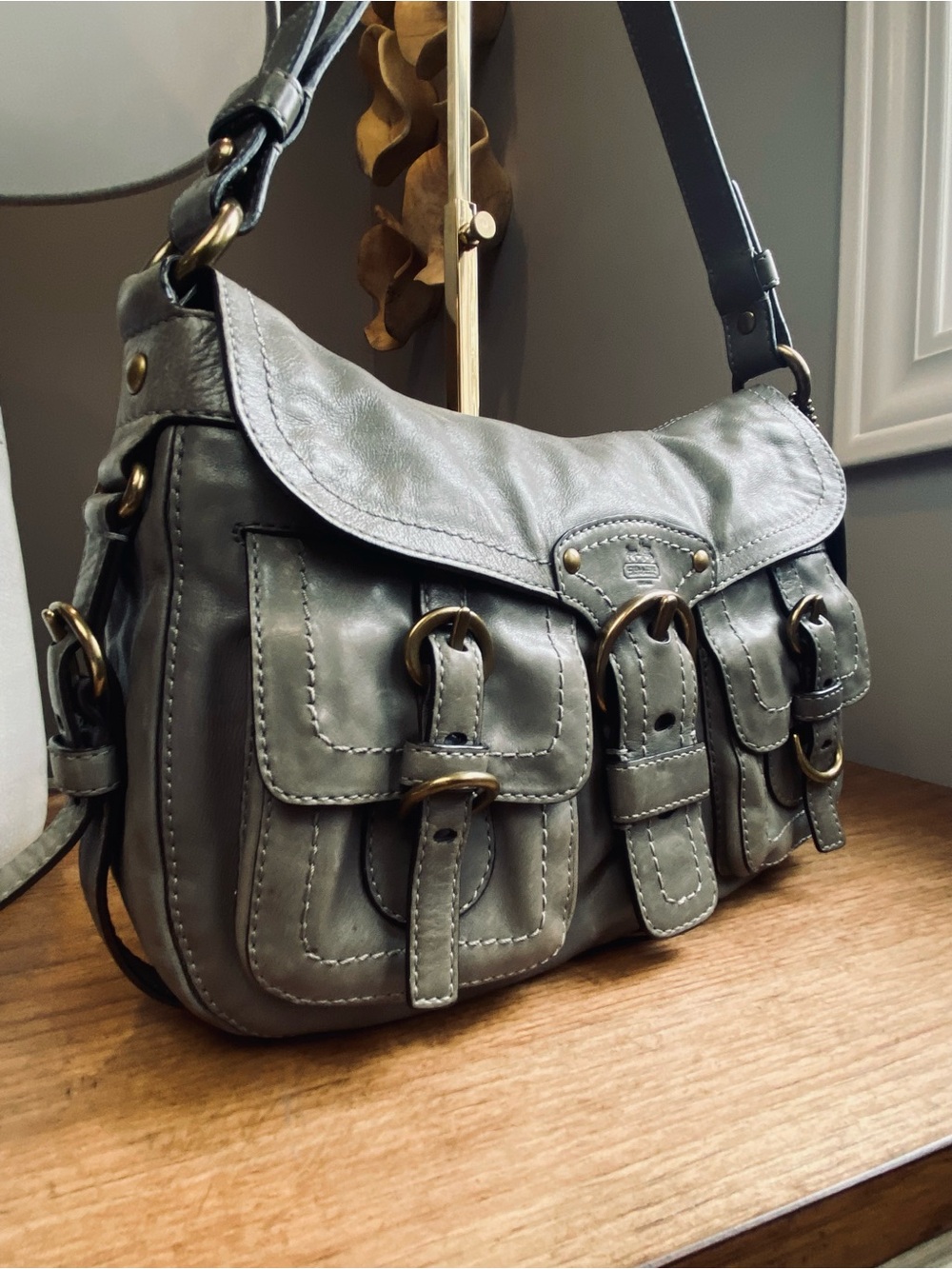 Coach Legacy Garcia Satchel Green/Gray - Picture 3 of 17